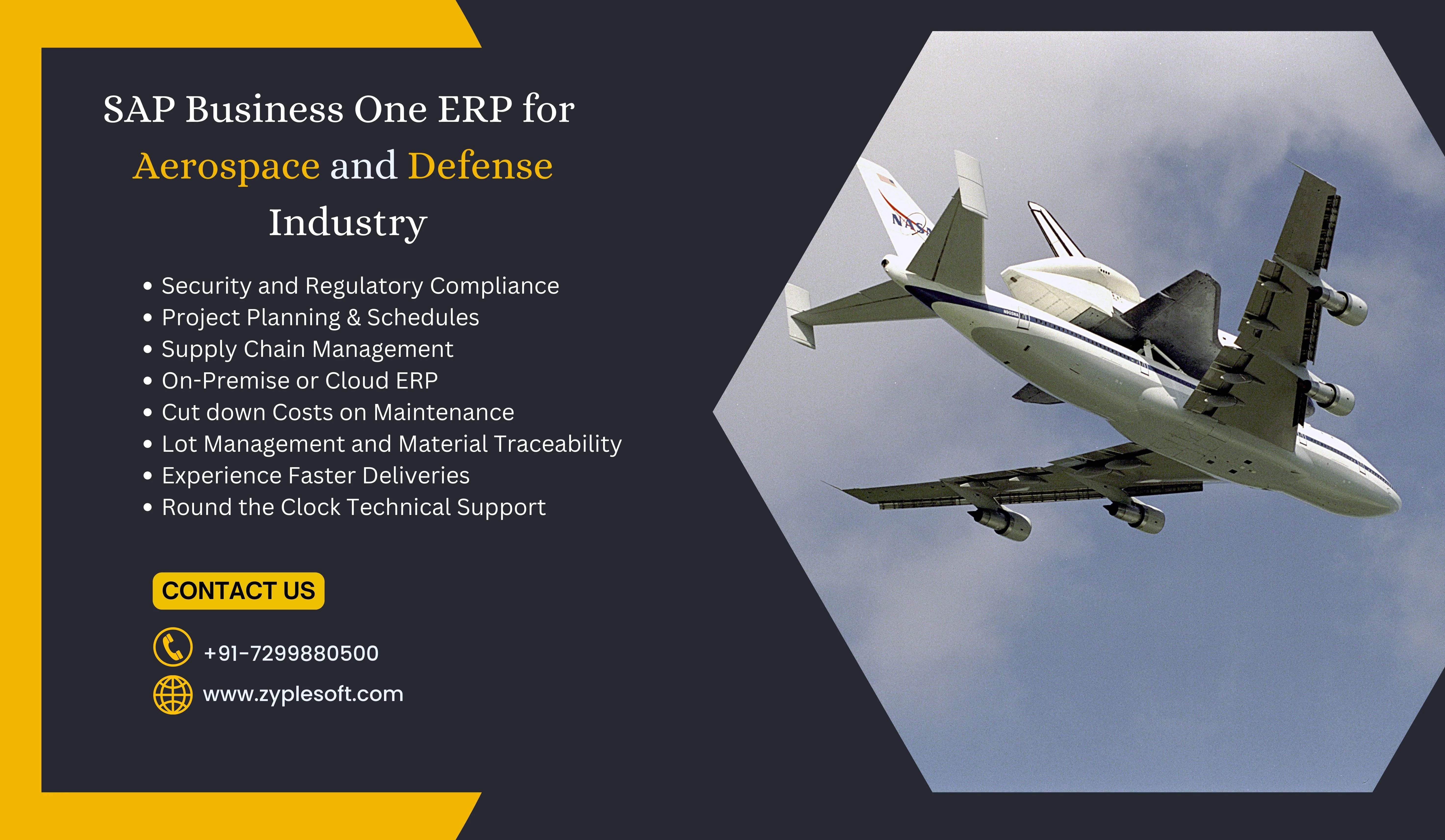ERP for Aersopace and Defense industry